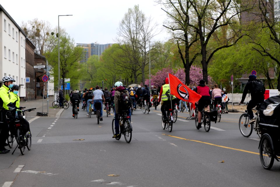 MyGruni 1st may demonstration Berlin 2021 Hermannplatz to Großer Stern 42