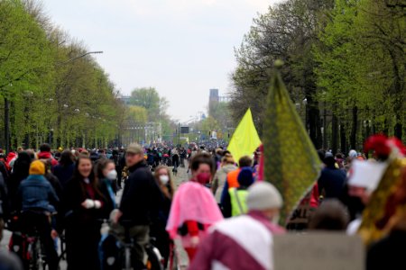 MyGruni 1st may demonstration Berlin 2021 Großer Stern to Grunewald 23