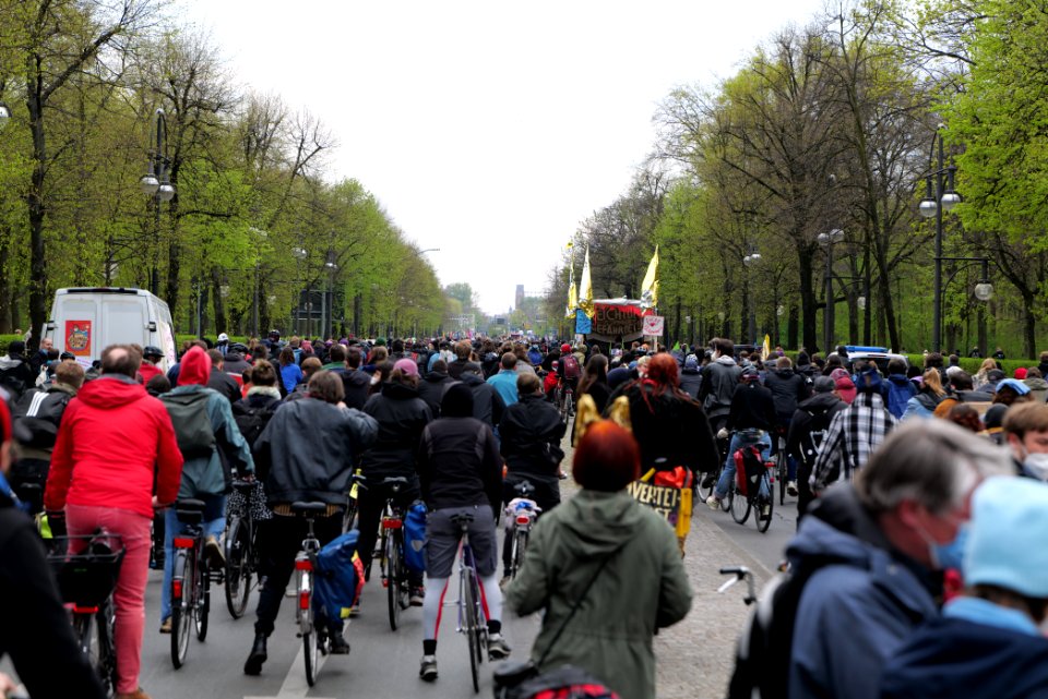MyGruni 1st may demonstration Berlin 2021 Großer Stern to Grunewald 16
