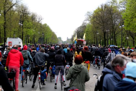 MyGruni 1st may demonstration Berlin 2021 Großer Stern to Grunewald 16