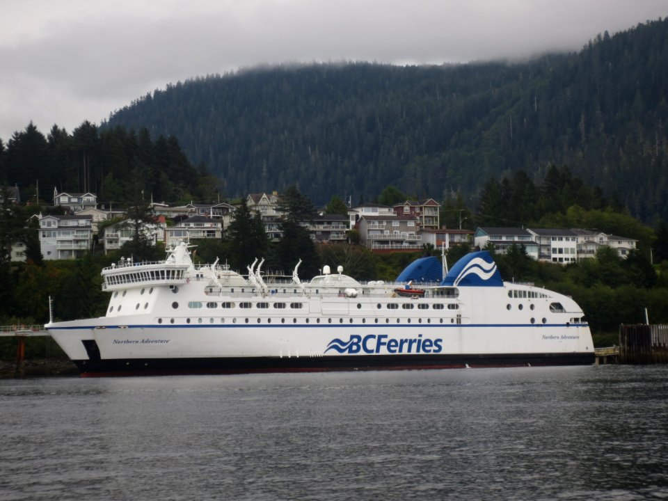 MV Northern Adventure at the Prince Rupert Ferry Terminal