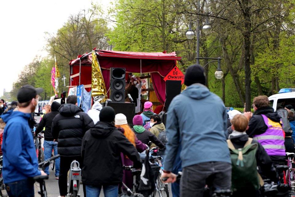 MyGruni 1st may demonstration Berlin 2021 Großer Stern to Grunewald 04