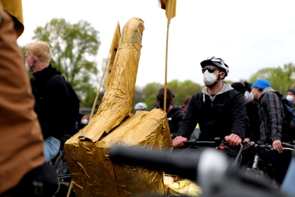 MyGruni 1st may demonstration Berlin 2021 Großer Stern to Grunewald 06