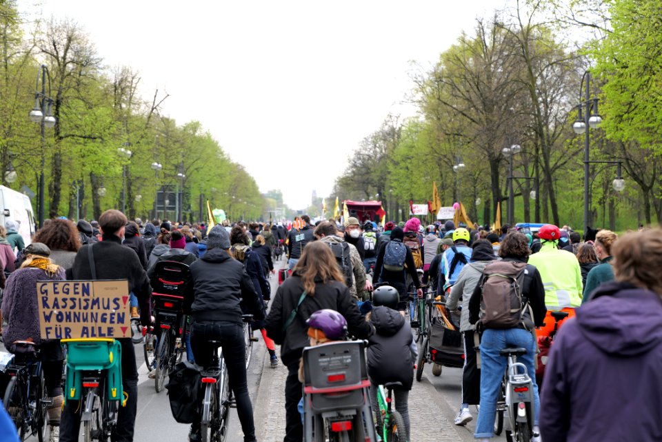 MyGruni 1st may demonstration Berlin 2021 Großer Stern to Grunewald 09