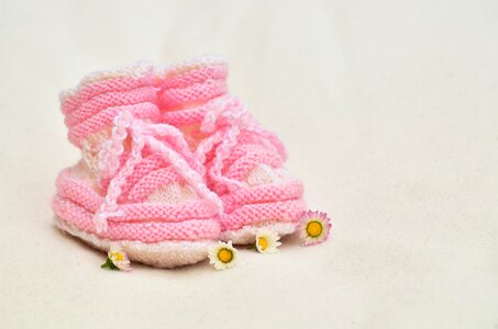 Birth birth announcement baby shoes photo