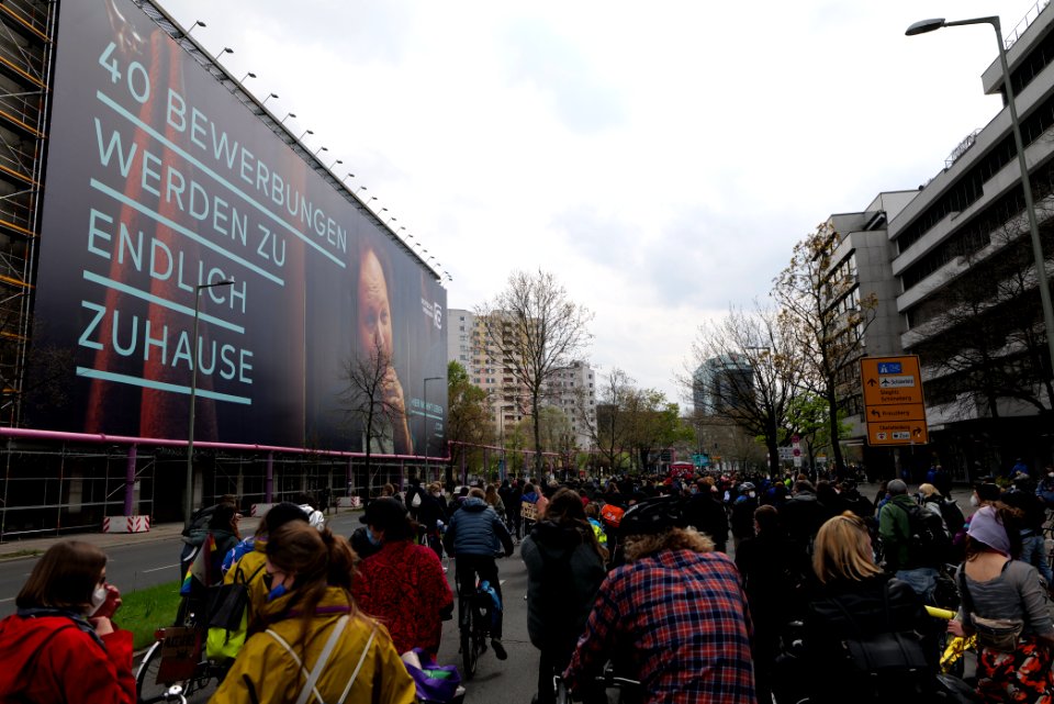 MyGruni 1st may demonstration Berlin 2021 Großer Stern to Grunewald 47