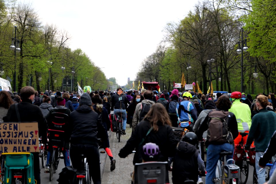 MyGruni 1st may demonstration Berlin 2021 Großer Stern to Grunewald 08