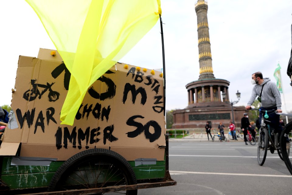MyGruni 1st may demonstration Berlin 2021 Großer Stern to Grunewald 10