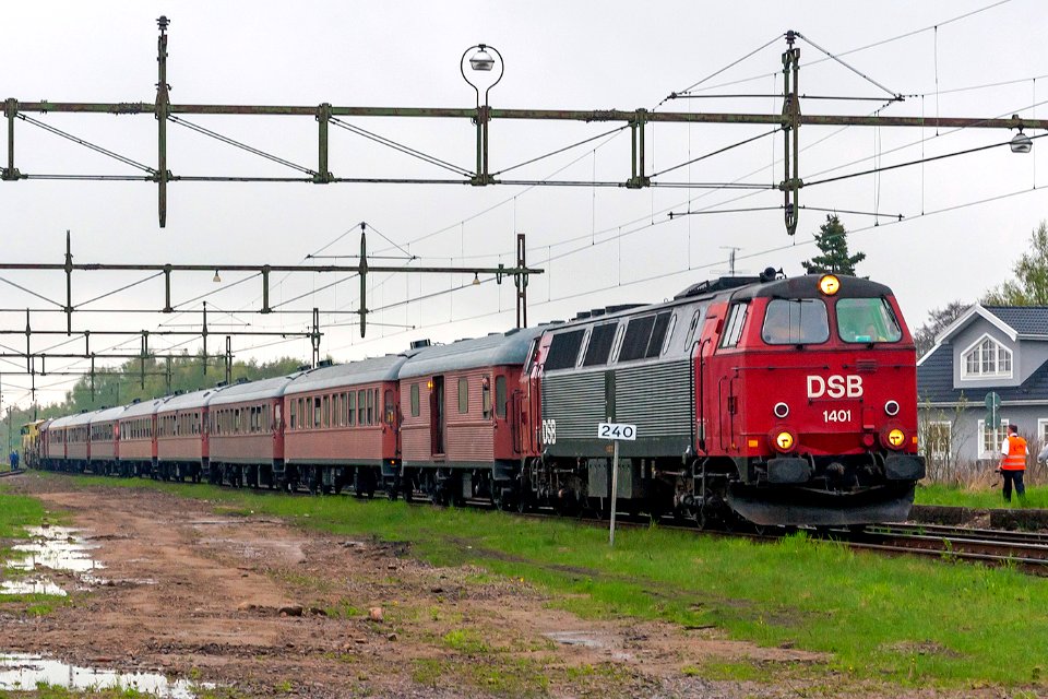 MZ 1401, Швеция, Сконе, станция Биллесхольм (Trainpix 195410)
