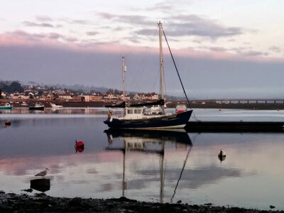 River mooring devon photo