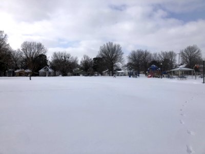 Muskogee snowstorm 2021-02-15 Beckman Park E