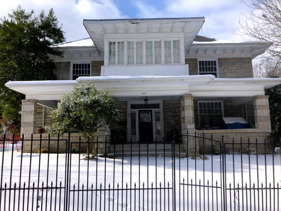 Muskogee snowstorm 2021-02-15 503 N 15th St SE