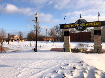 Muskogee snowstorm 2021-02-15 Depot Green NW