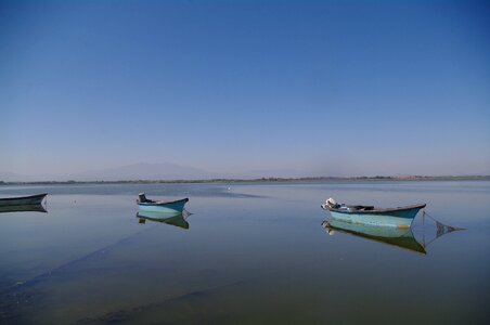 Fishing boats etang south west france