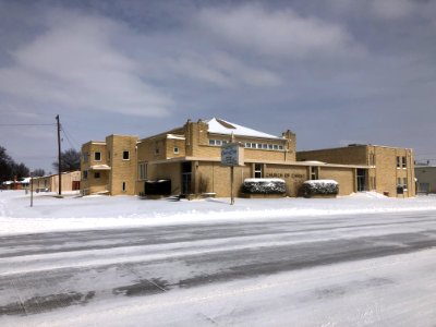 Muskogee snowstorm 2021-02-15 Church of Christ SW