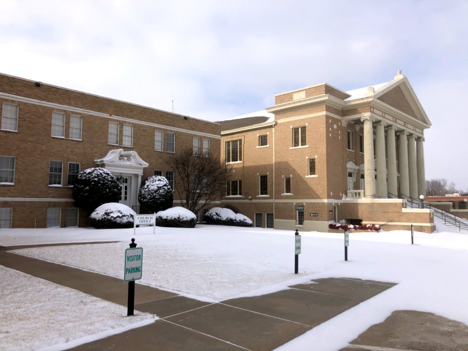 Muskogee snowstorm 2021-02-15 First Baptist Church S 1