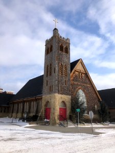 Muskogee snowstorm 2021-02-15 Grace Episcopal Church N 2