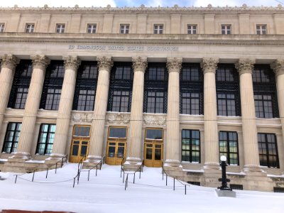 Muskogee snowstorm 2021-02-15 Ed Edmondson United States Courthouse SE