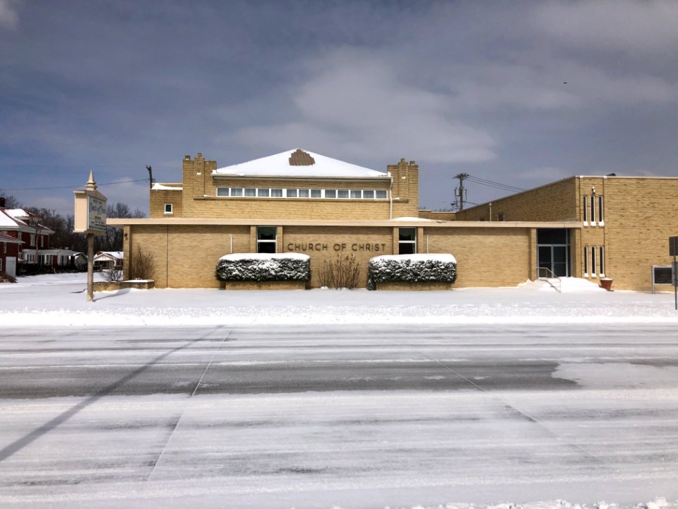 Muskogee snowstorm 2021-02-15 Church of Christ S