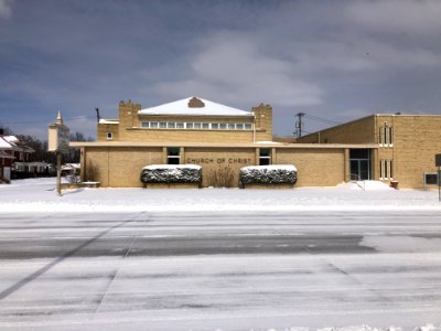 Muskogee snowstorm 2021-02-15 Church of Christ S