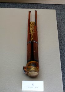Musical instrument - Cultural Assets Repository - Motsuji, Hiraizumi, Iwate - DSC04664