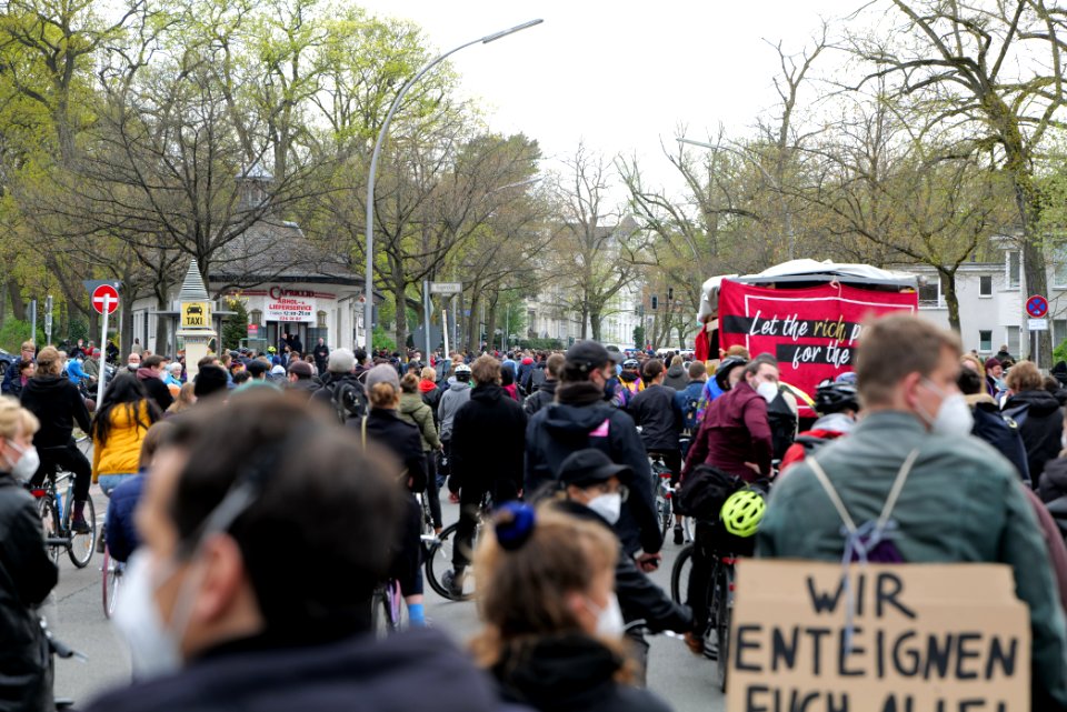 MyGruni 1st may demonstration Berlin 2021 Grunewald 34