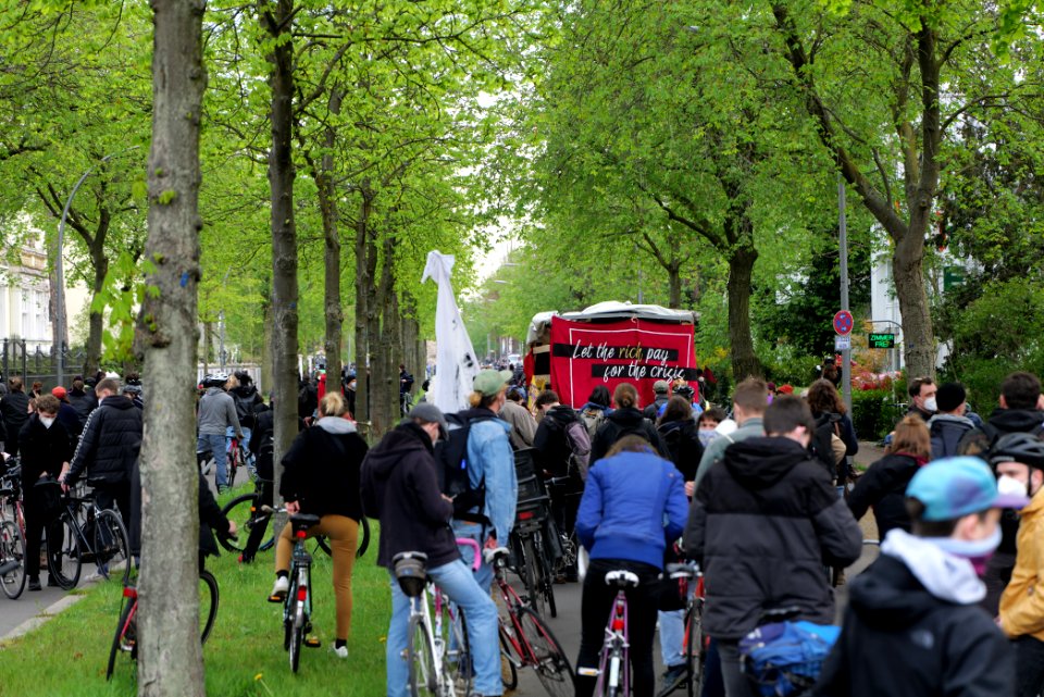 MyGruni 1st may demonstration Berlin 2021 Grunewald 08