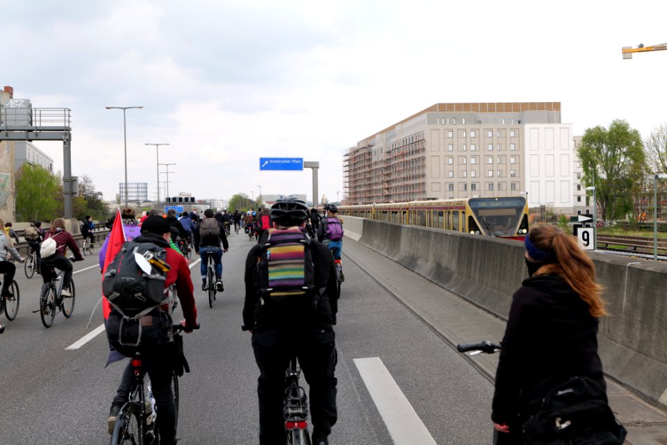 MyGruni 1st may demonstration Berlin 2021 Grunewald to Hermannplatz 57