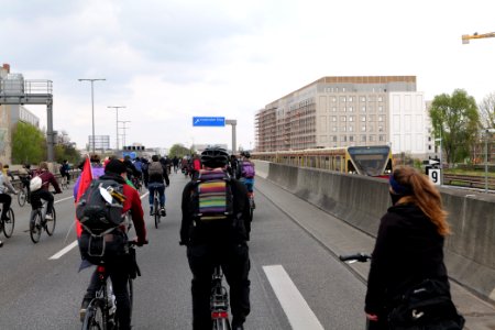 MyGruni 1st may demonstration Berlin 2021 Grunewald to Hermannplatz 57