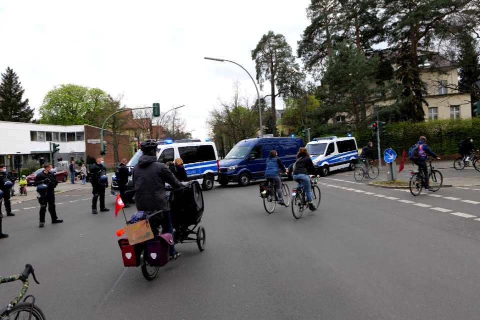 MyGruni 1st may demonstration Berlin 2021 Grunewald 05