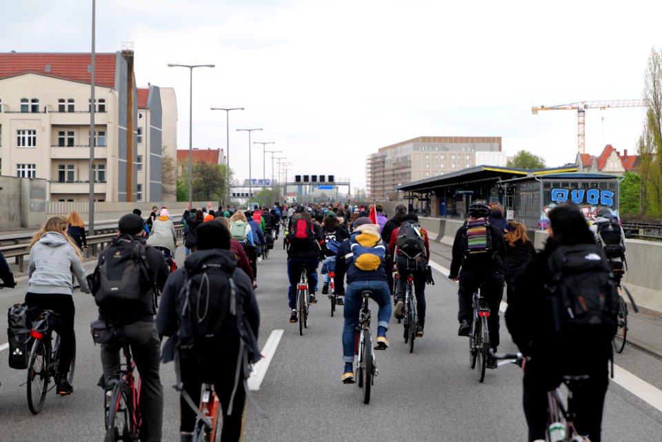 MyGruni 1st may demonstration Berlin 2021 Grunewald to Hermannplatz 54