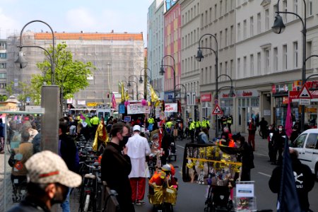 MyGruni 1st may demonstration Berlin 2021 Hermannplatz to Großer Stern 09
