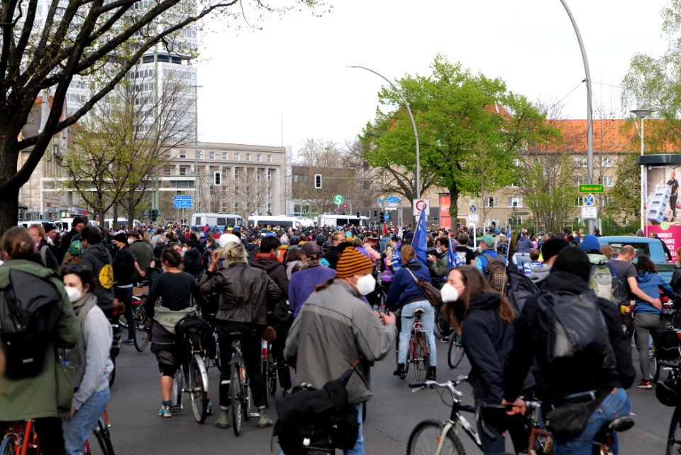 MyGruni 1st may demonstration Berlin 2021 Grunewald to Hermannplatz 10