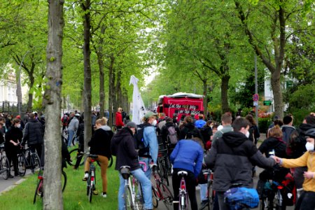 MyGruni 1st may demonstration Berlin 2021 Grunewald 09