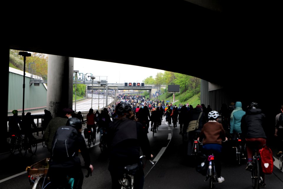 MyGruni 1st may demonstration Berlin 2021 Grunewald to Hermannplatz 76