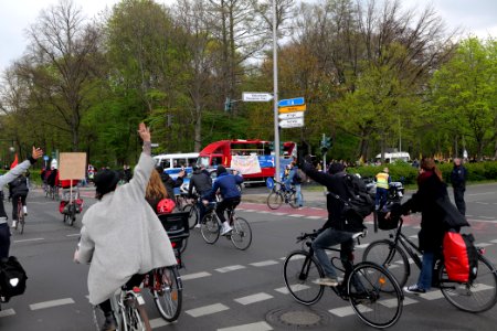 MyGruni 1st may demonstration Berlin 2021 Hermannplatz to Großer Stern 96