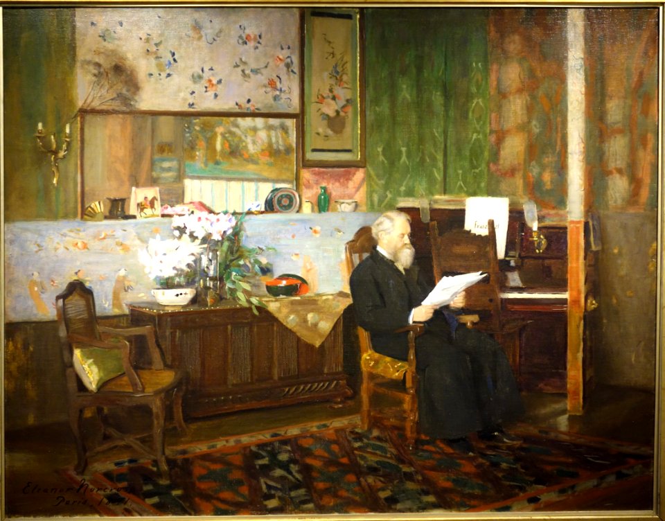 My Studio by Eleanor Norcross, 1891, oil on canvas - Fitchburg Art Museum - DSC08880