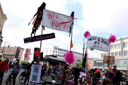 MyGruni 1st may demonstration Berlin 2021 Hermannplatz to Großer Stern 08