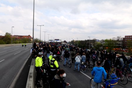 MyGruni 1st may demonstration Berlin 2021 Grunewald to Hermannplatz 34