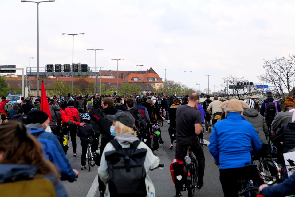 MyGruni 1st may demonstration Berlin 2021 Grunewald to Hermannplatz 24