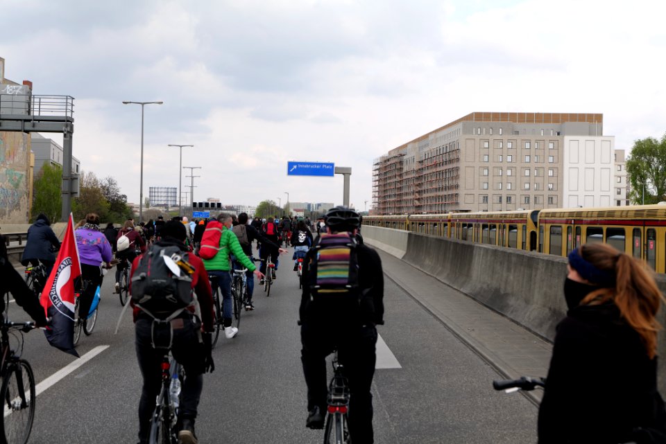 MyGruni 1st may demonstration Berlin 2021 Grunewald to Hermannplatz 58