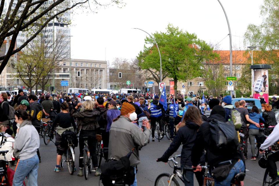 MyGruni 1st may demonstration Berlin 2021 Grunewald to Hermannplatz 11