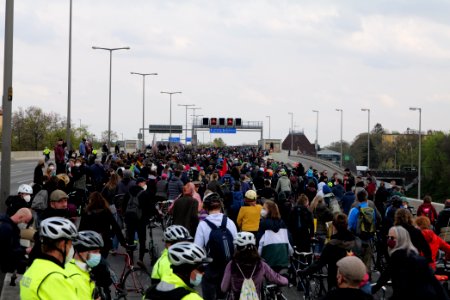 MyGruni 1st may demonstration Berlin 2021 Grunewald to Hermannplatz 31