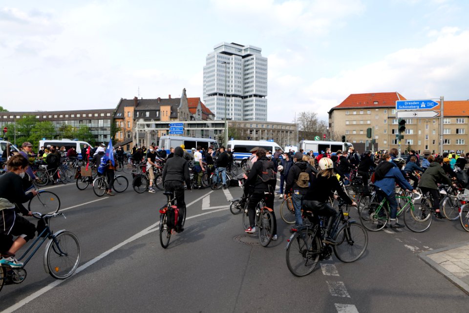 MyGruni 1st may demonstration Berlin 2021 Grunewald to Hermannplatz 12