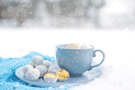 Dessert warm snow photo