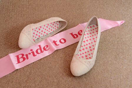Bridal accessories footwear photo