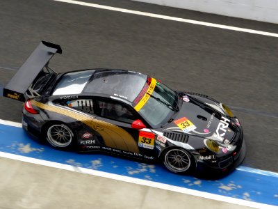 No.33 PUMA KRH PORSCHE at 2014 SUPER GT SUZUKA TEST (4)