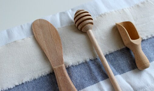 Wooden cutlery kitchen cutlery kitchen photo