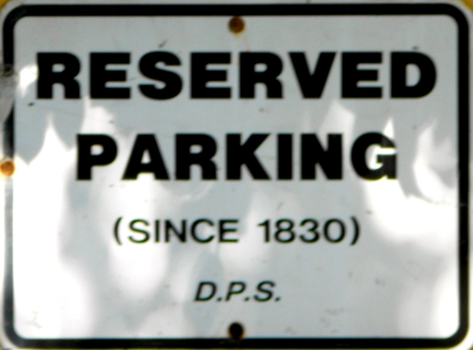 No Parking St Toms since 1830
