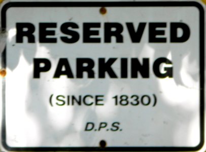 No Parking St Toms since 1830